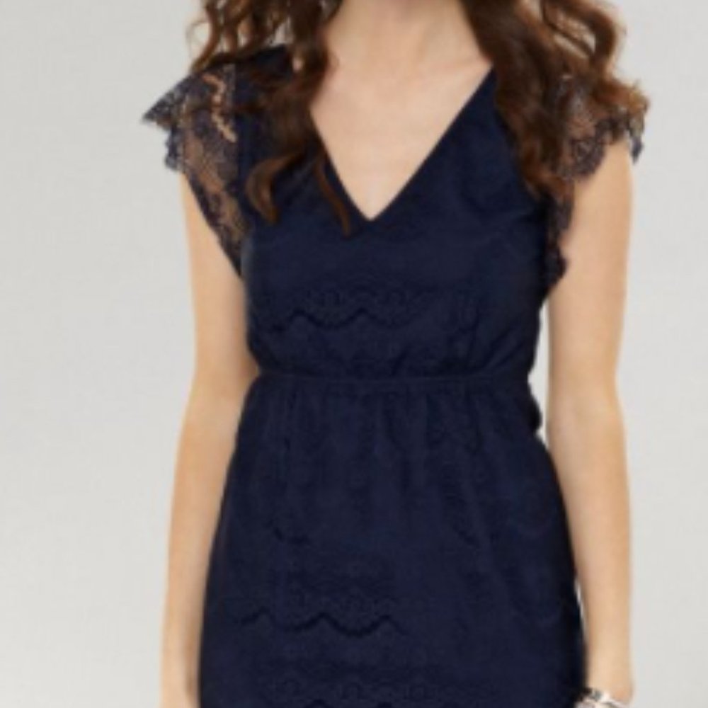 Navy Lace Fossil Dress